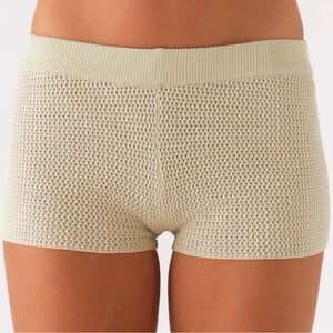 Peppermayo Fantasise Knit Mini Shorts in Mint